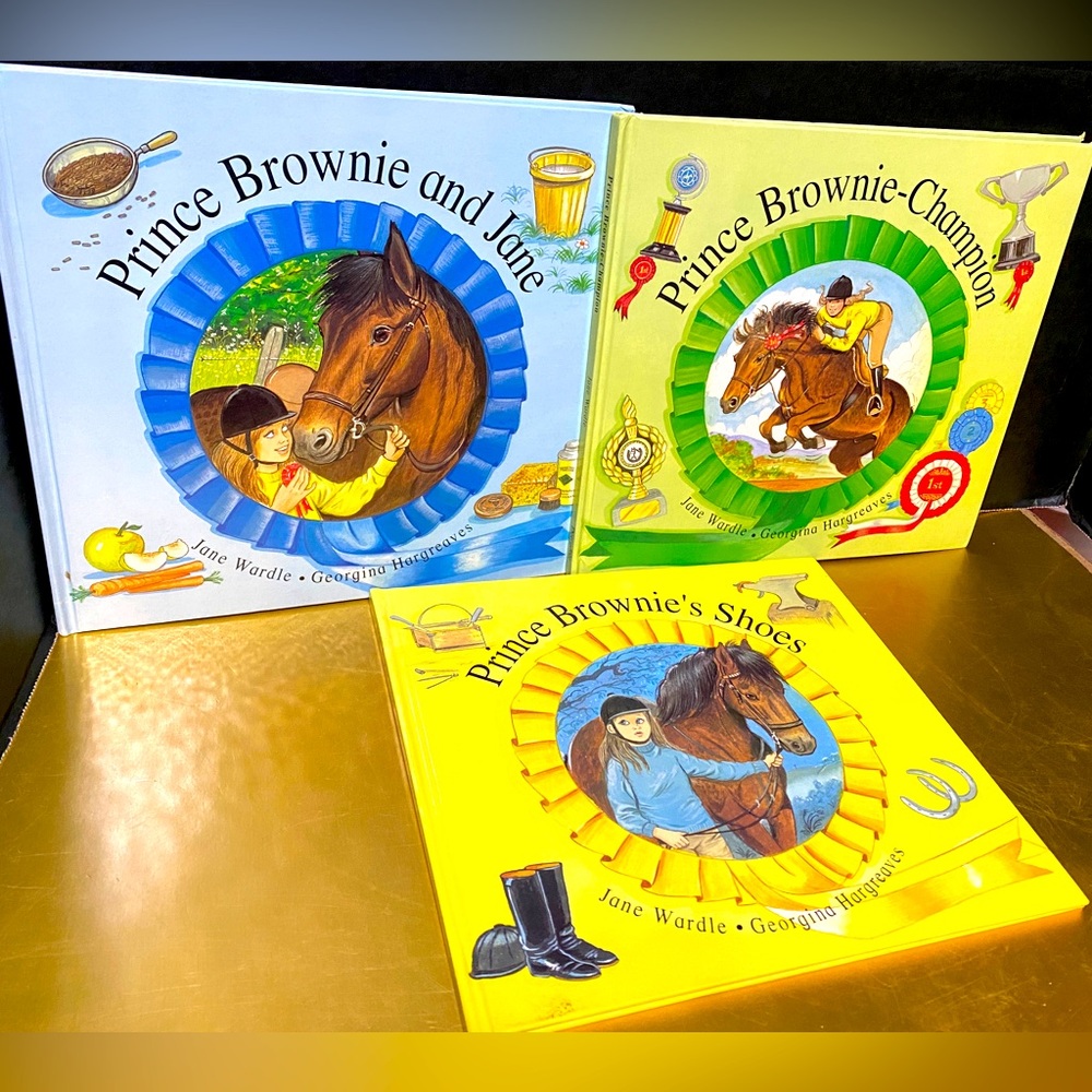 EQUESTRIAN CHILDREN’S VTG 1994 HARDCOVER COLLECTABLE BOOKS PRINCE BROWNIE (3)